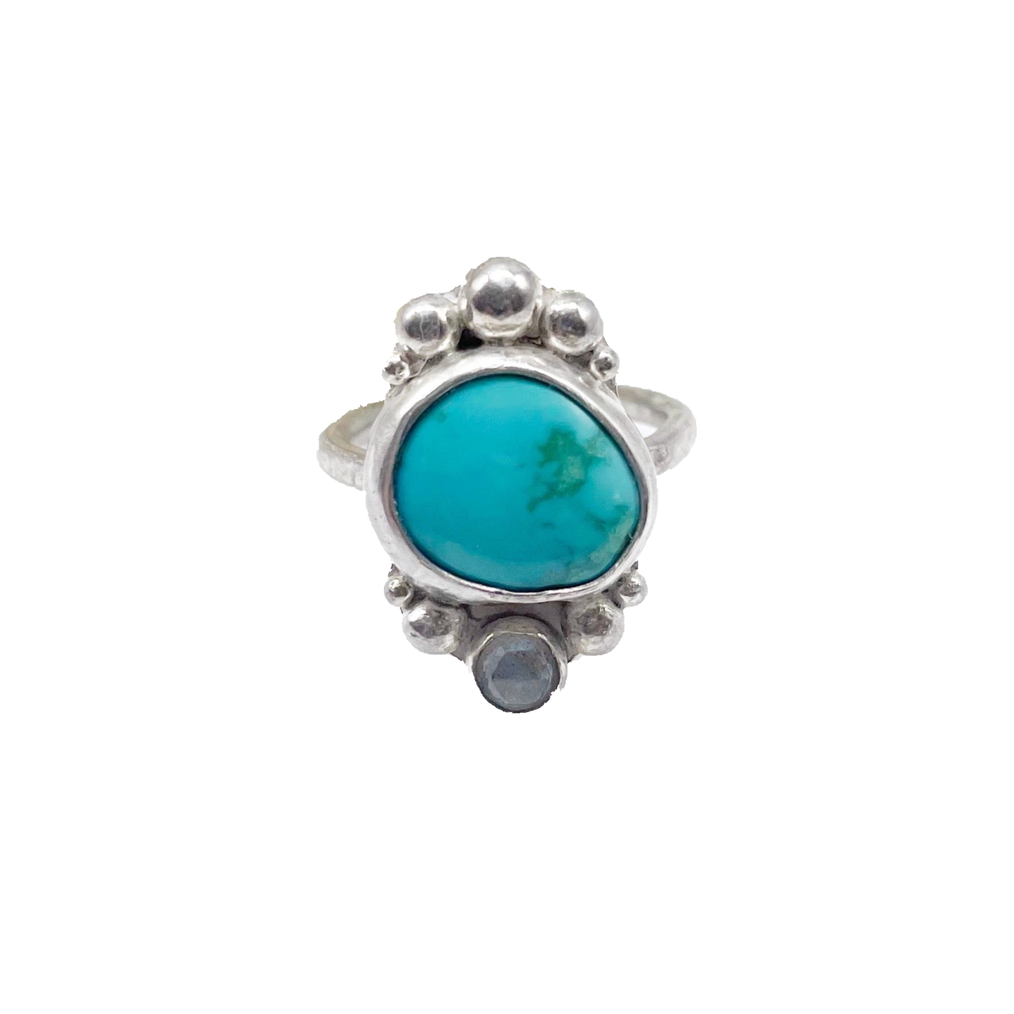 Oasis Ring • Turquoise + Labradorite + Sterling Silver • Choose Your Size