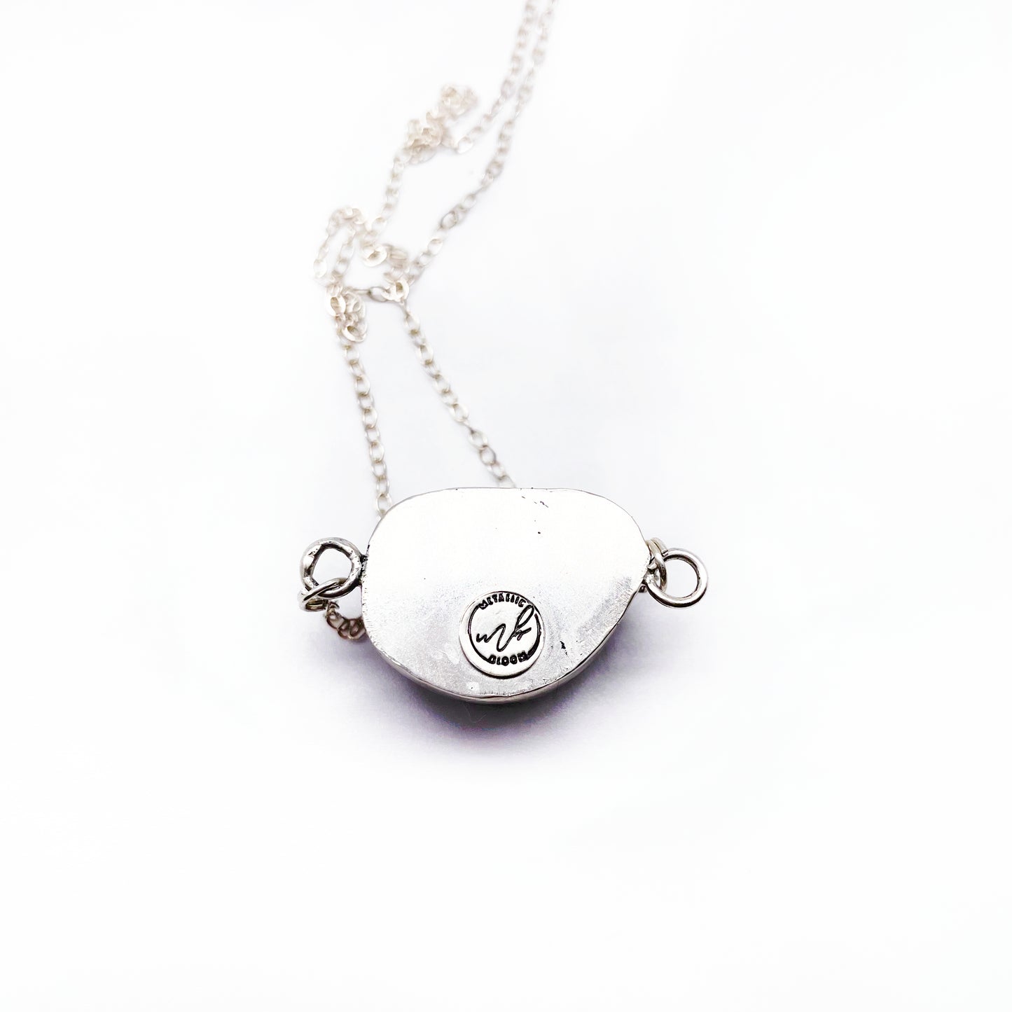 Crystals Necklace ◇ Amethyst Cluster + Sterling Silver ◇ 14"