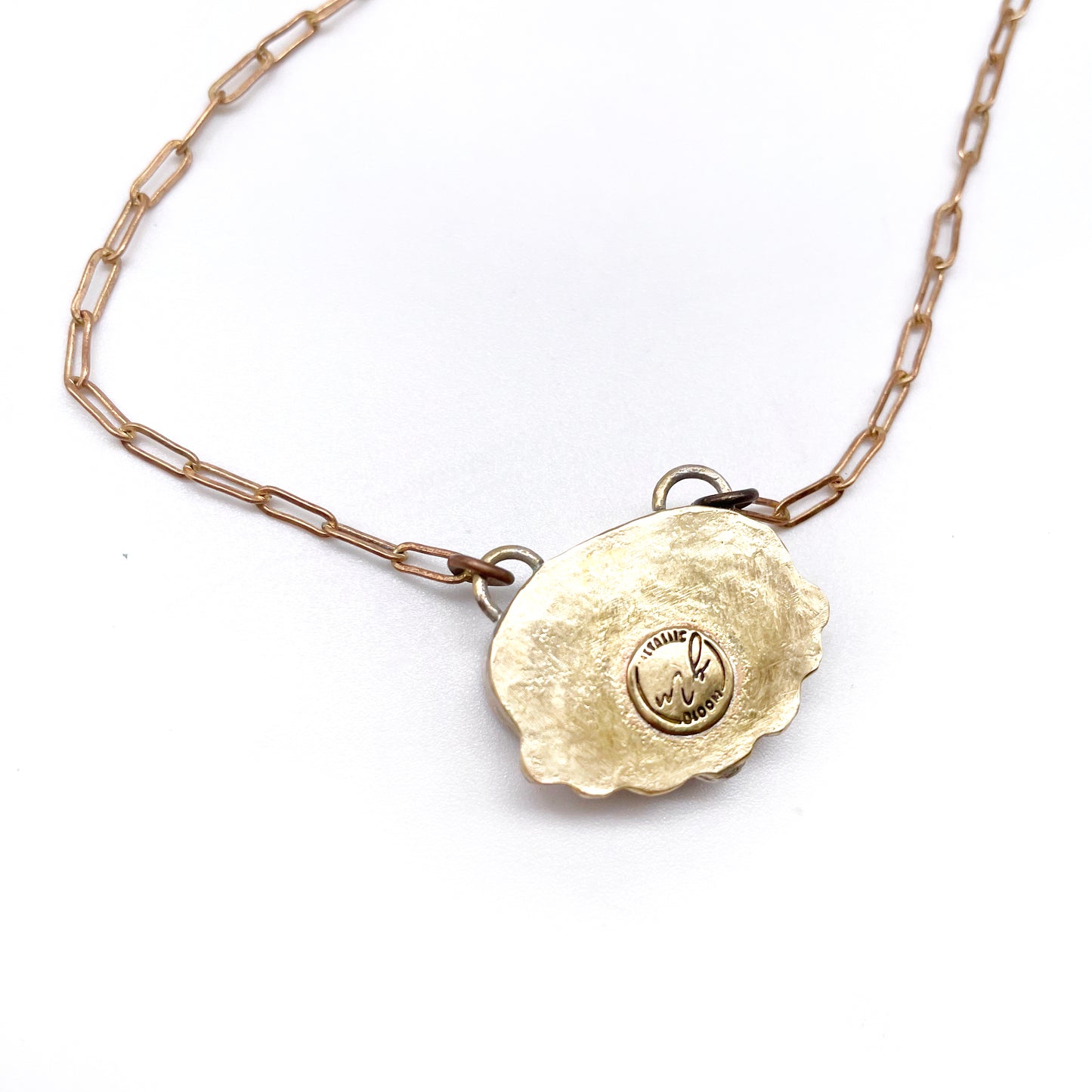 Dark Beauty Necklace ◇ Montana Agate + Red Garnet + Gold Brass ◇ 14"