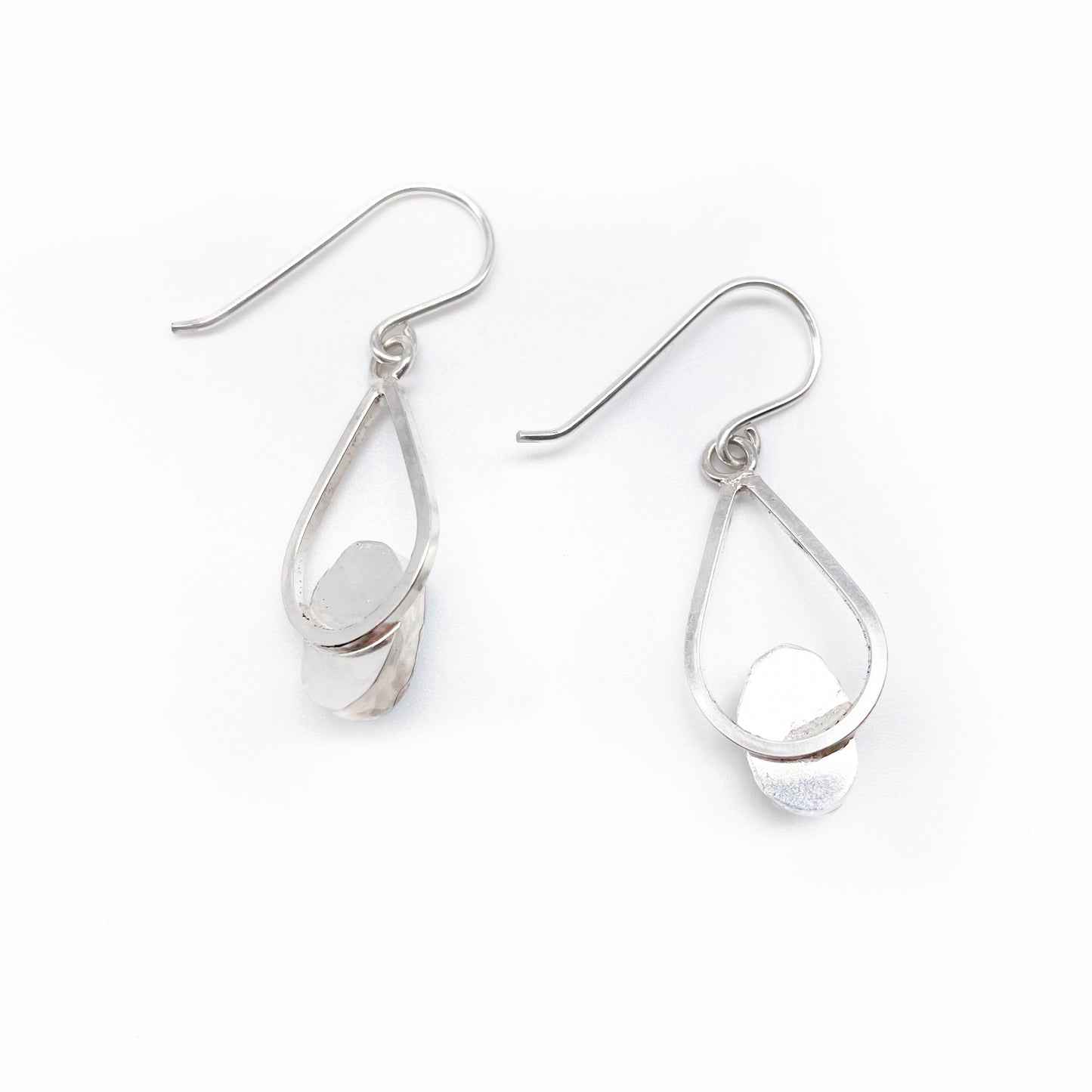 Turquoise Teardrop Earrings ◇ Sterling Silver + King Manassa Turquoise