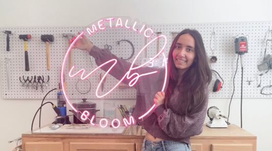 Metallic Bloom: A Story of Imperfect Beauty and Intentional Creation