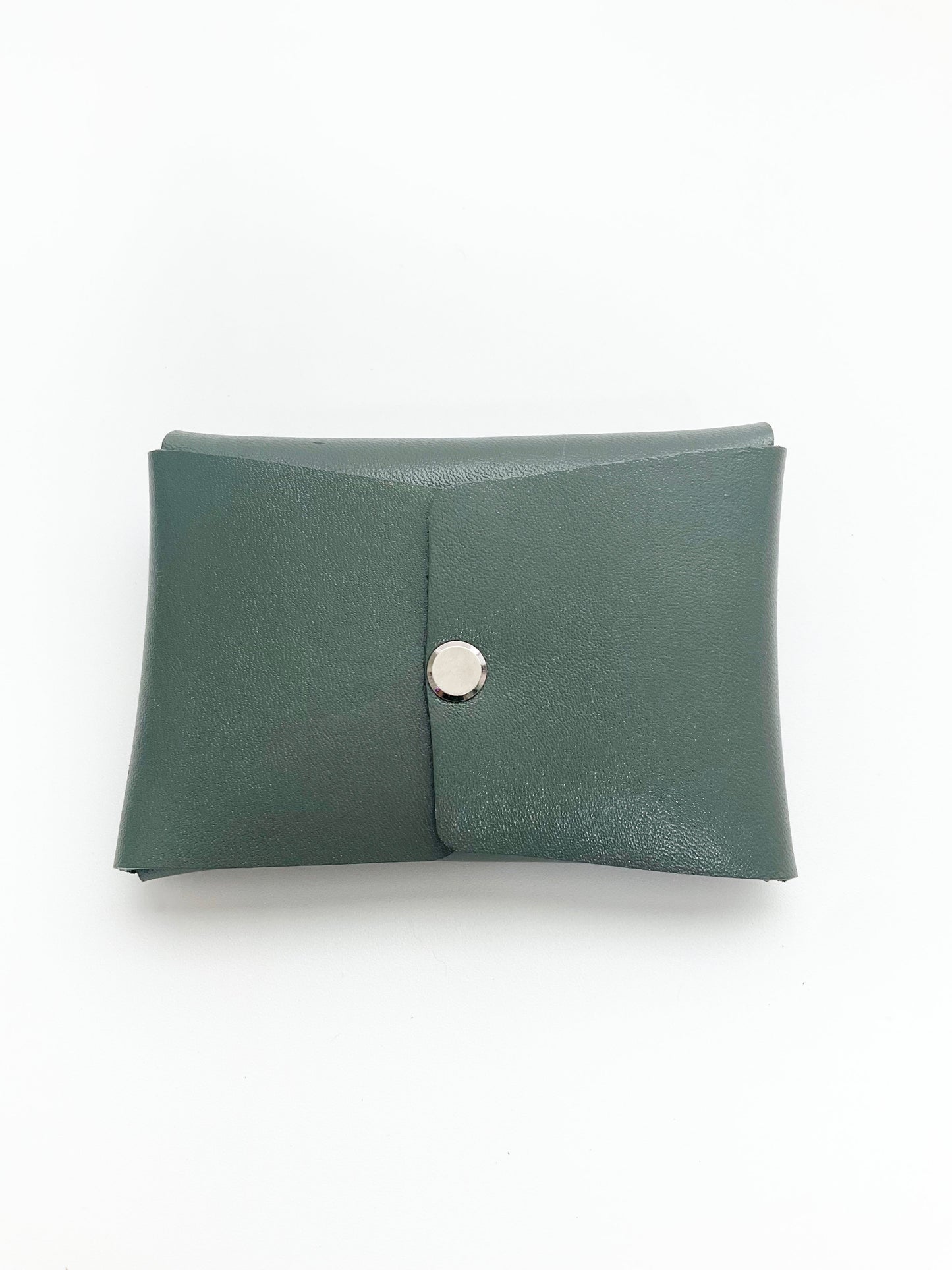 Olivia Leather Wallet: White Buffalo Turquoise + Sterling Silver + Genuine Leather