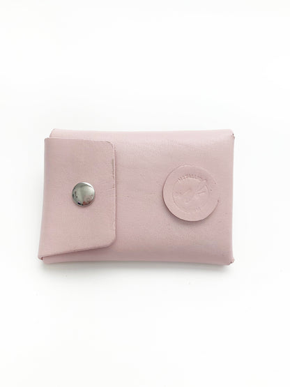 Rosyln Leather Wallet: Galaxy Opal + Sterling Silver + Genuine Leather