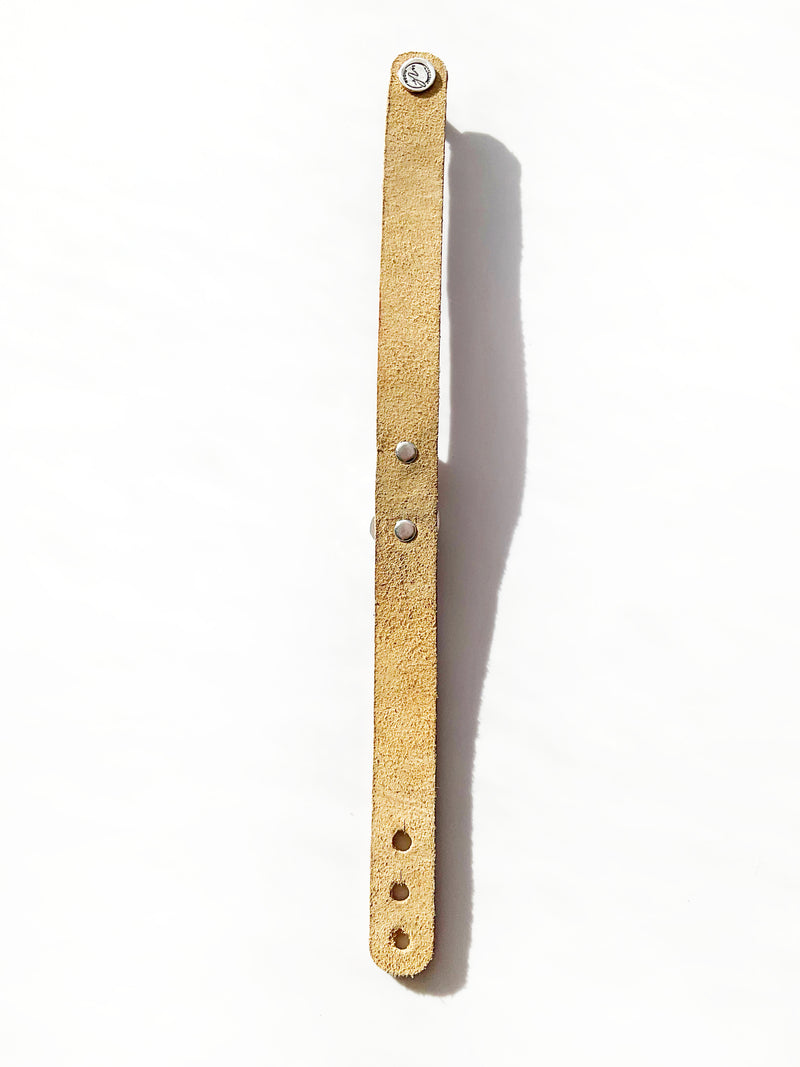 Lyra Leather Bracelet: Turquoise + Opal + Sterling Silver + Genuine Leather