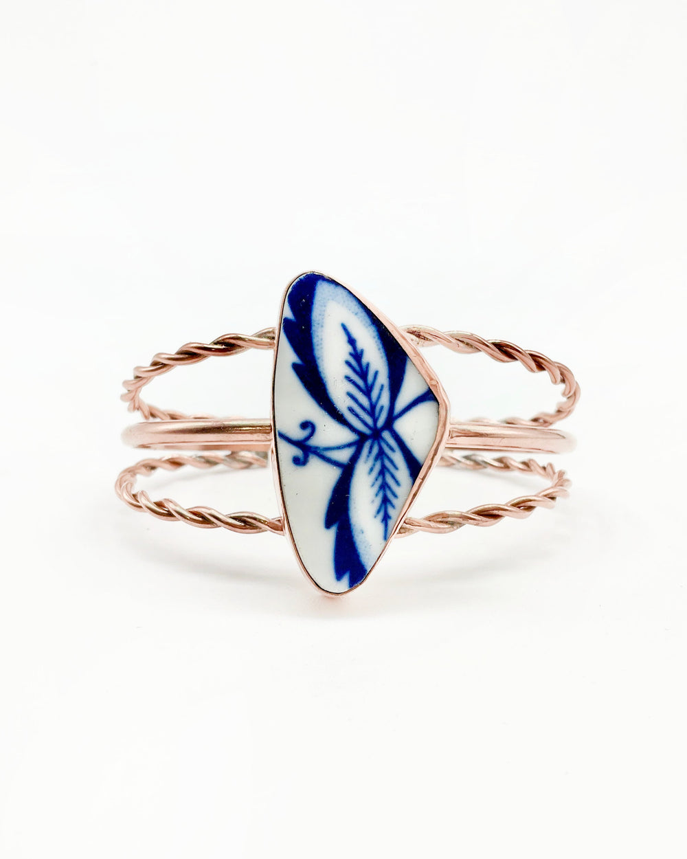 Maris Cuff Bracelet: Vintage Plate + Copper