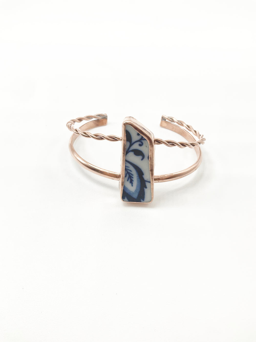 Sylvie Cuff Bracelet: Vintage Plate + Copper