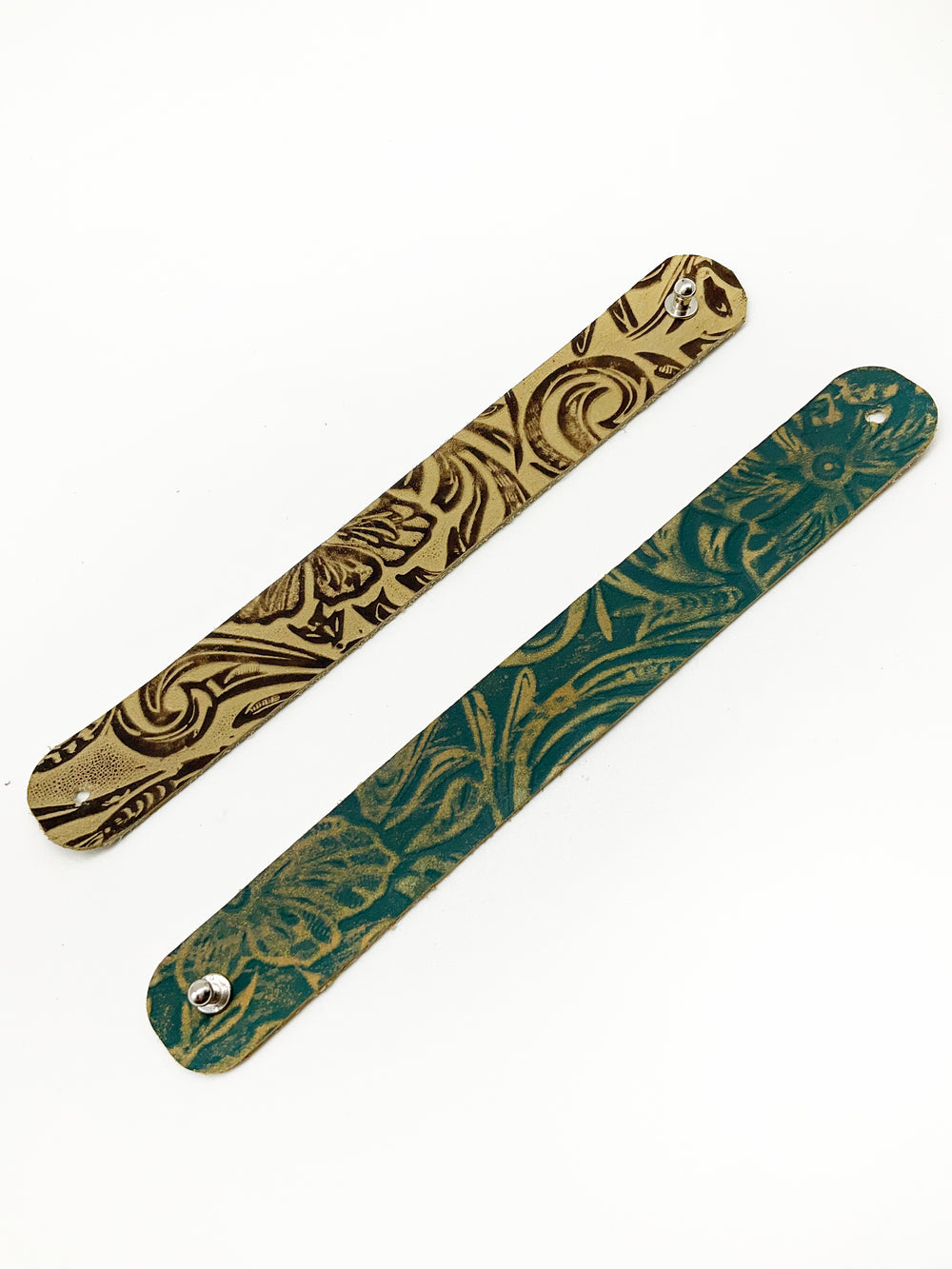 Azura Leather Bracelet: Brass + Genuine Leather