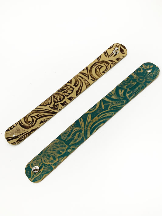 Fiora Leather Bracelet: Sterling Silver + Genuine Leather