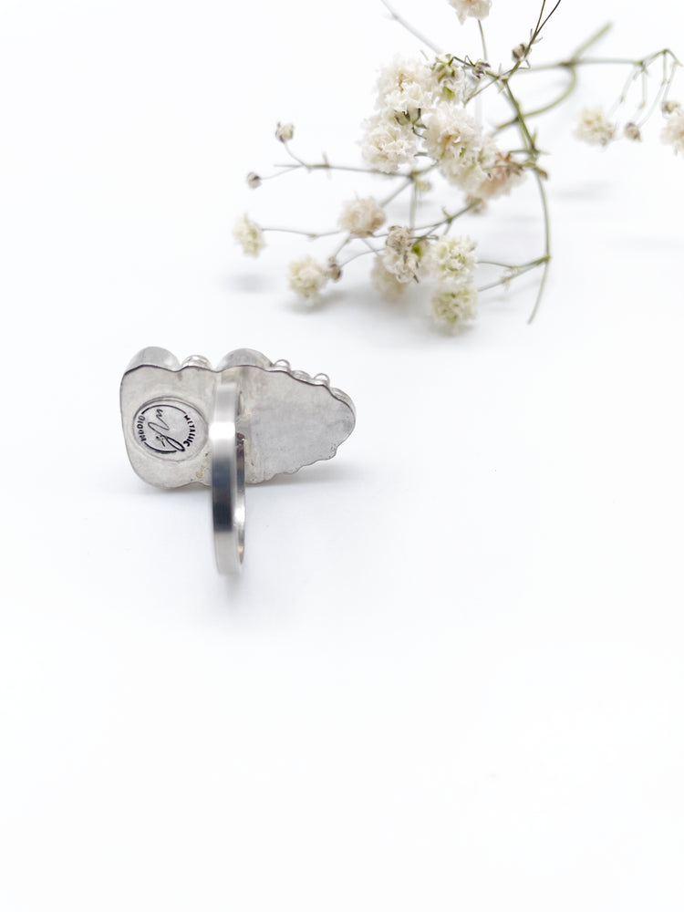 Ripples Ring • Variscite + Turquoise + Labradorite + Sterling Silver • Choose Your Size