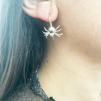 Spider Earrings • Sterling Silver