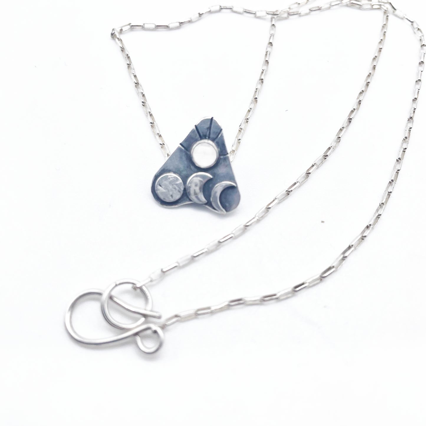 Planchette Necklace • Quartz + Sterling Silver • 16"