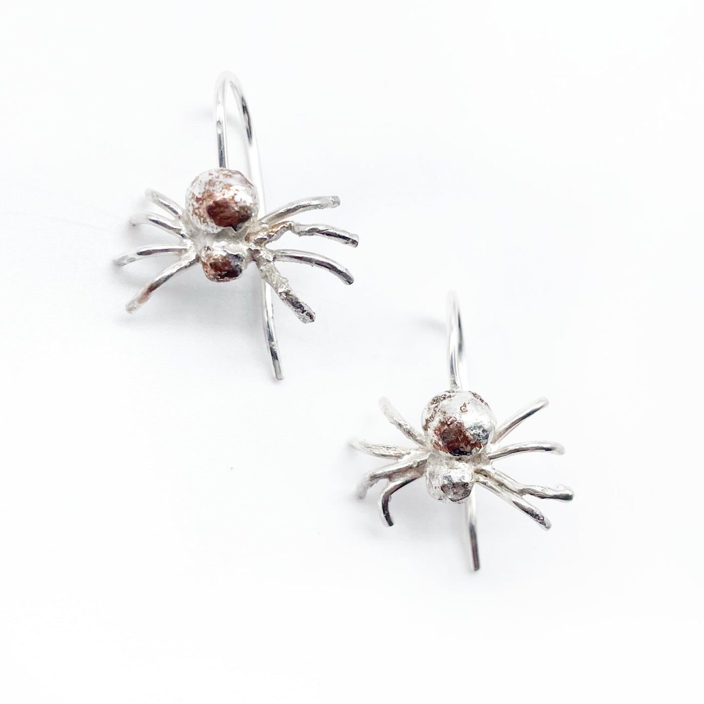 Spider Earrings • Sterling Silver