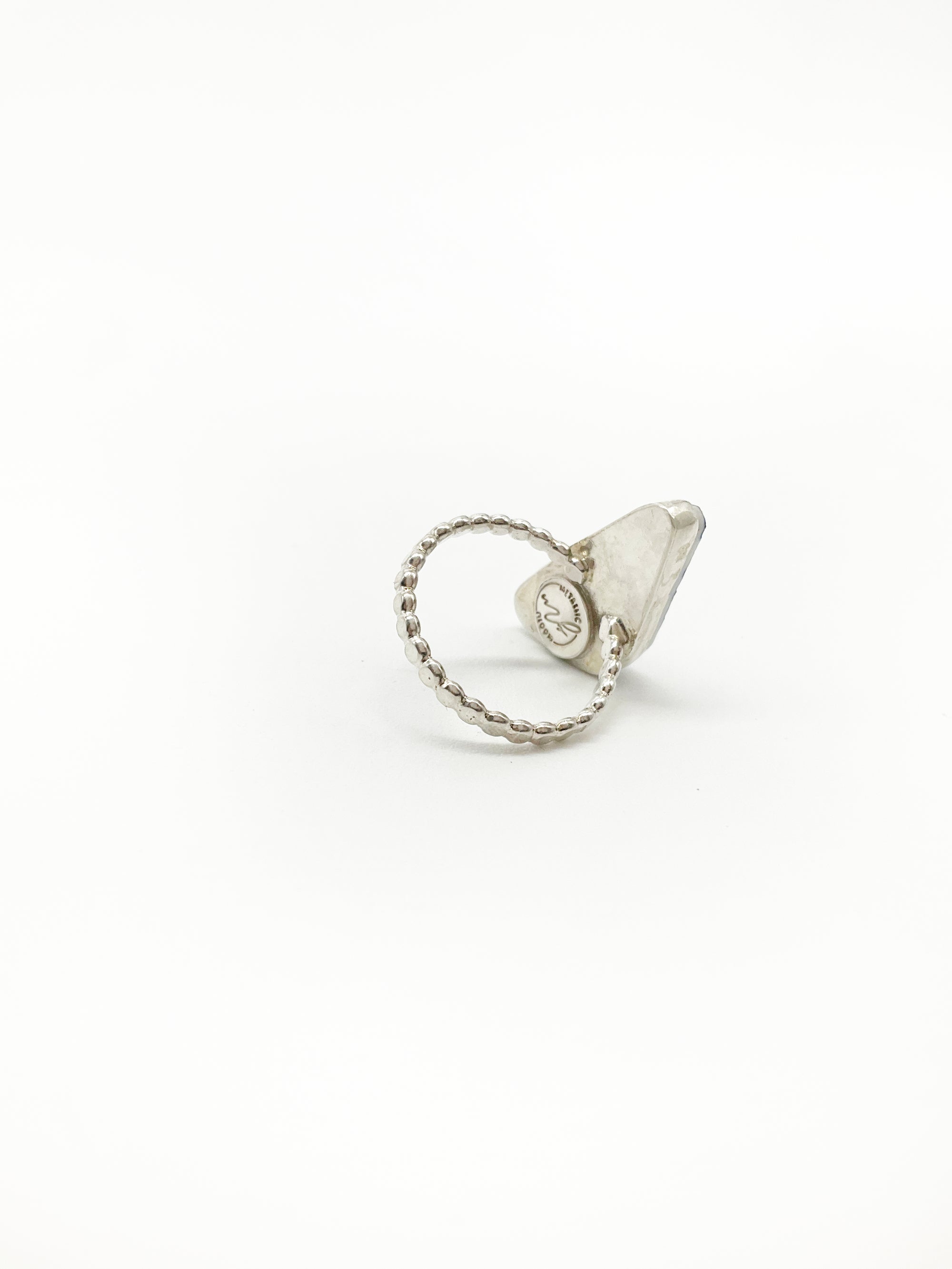 Ivy Ring: Vintage Plate + Sterling Silver • Size 7.5