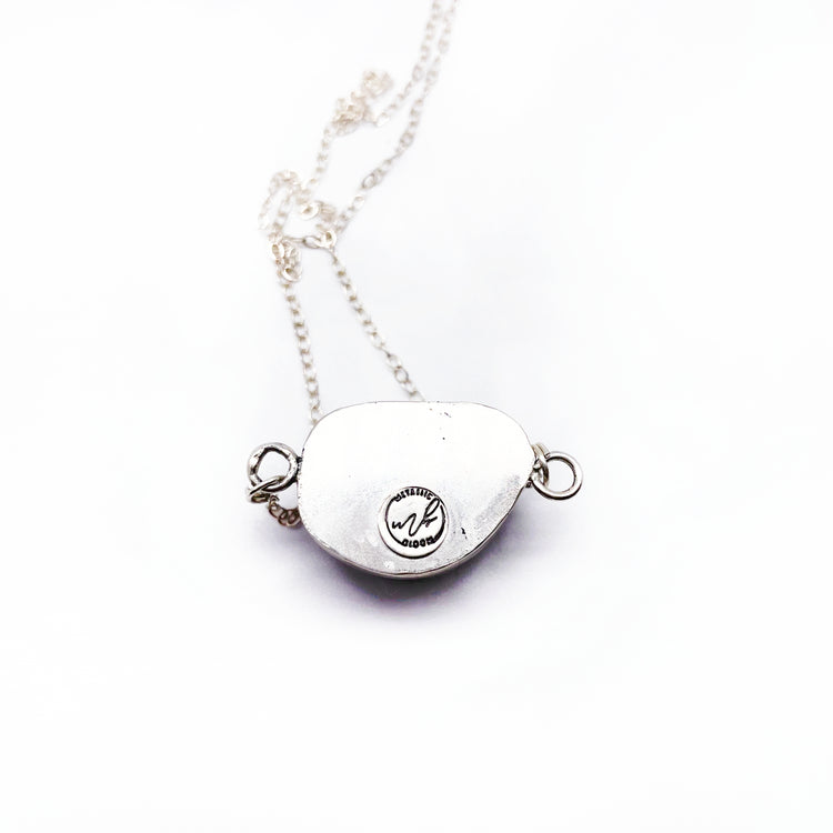 Crystals Necklace ◇ Amethyst Cluster + Sterling Silver ◇ 14"