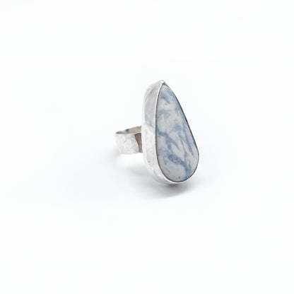 Sun Valley Ring ◇ Wallostonite + Blue Calcite + Sterling Silver ◇ Size 6.5